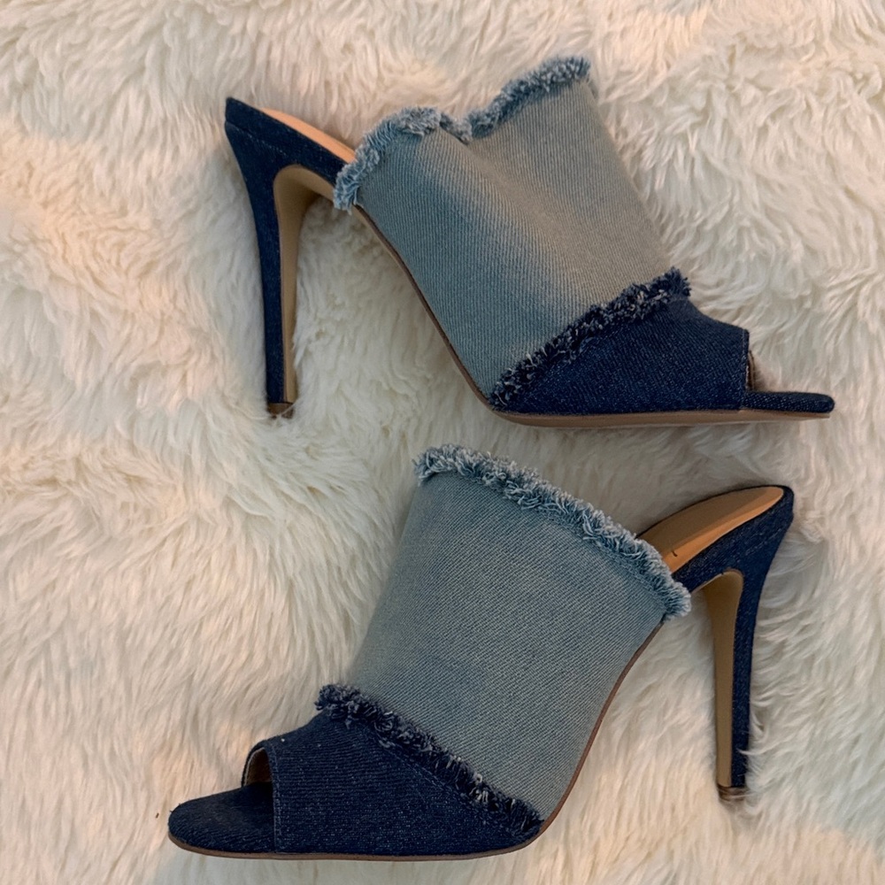 Elegant Denim Heels